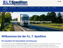 Tablet Screenshot of olt-spedition.com